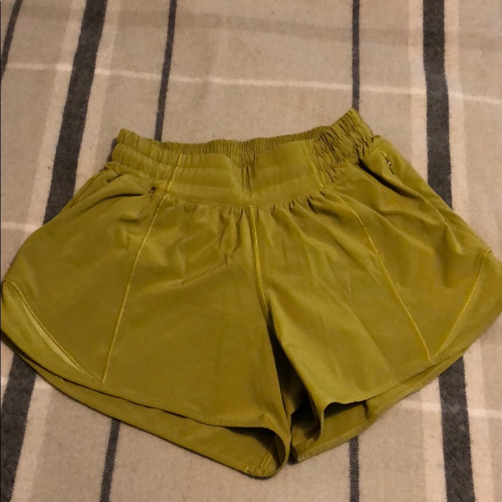 RARE Lululemon green shorts